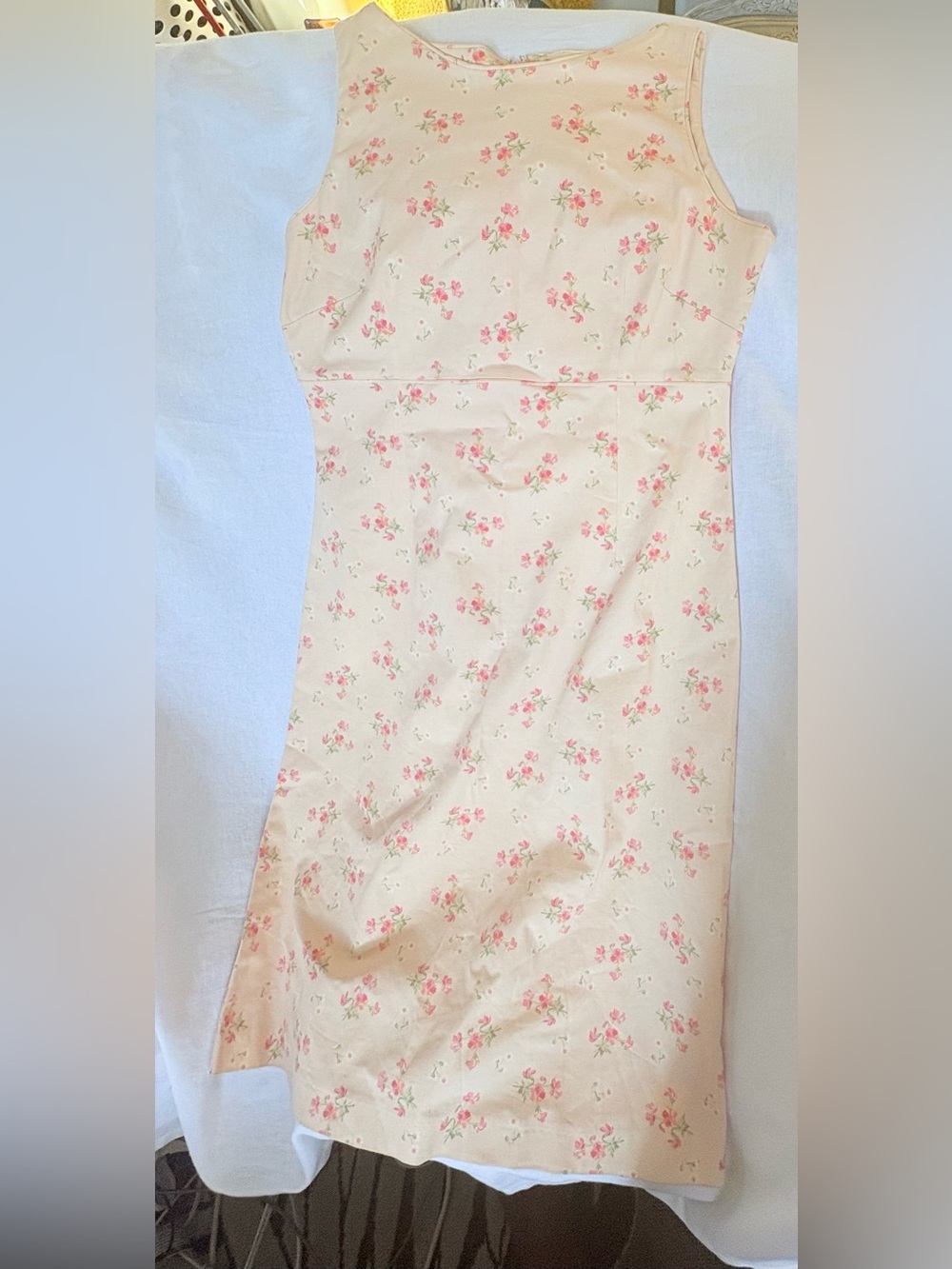 Laura Ashley Peach Floral Sundress